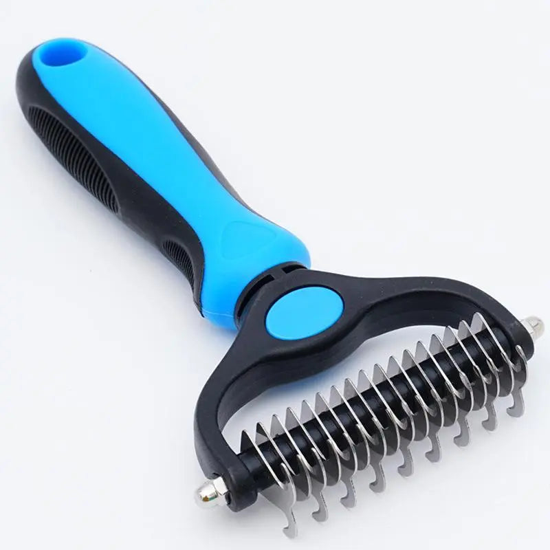 Dog Hair Deshedding Brush (1 Piece), Pets Hair Shedding Slicker, Pet Hair Dematting Rake, Cats Dogs Hair Remover, Pets Fur Combing and Shaving Tool, Cat Brush Dog Products, Cat Accessories