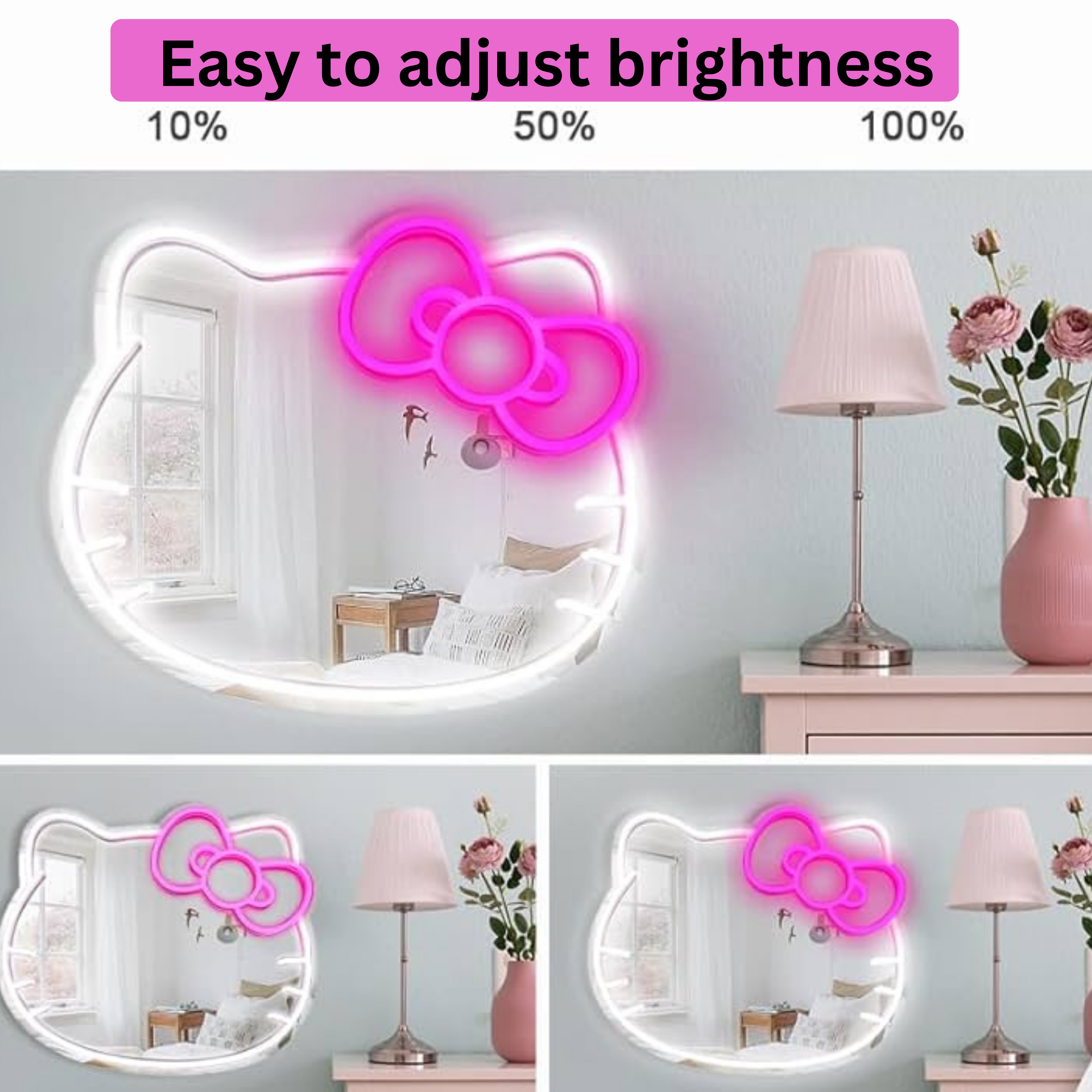 Hello Kit Vanity Mirror with LED Adjustable