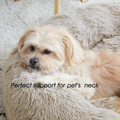 Super Soft Plush Cat & Dog Bed - Warm Sleeping Nest