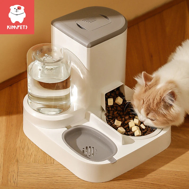 Automatic Cat Feeder & Water Dispenser - Large Capacity