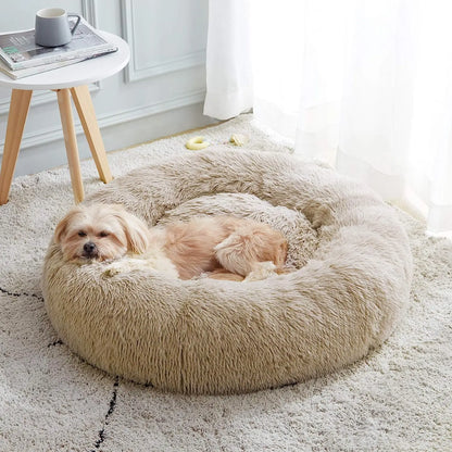 Super Soft Plush Cat & Dog Bed - Warm Sleeping Nest