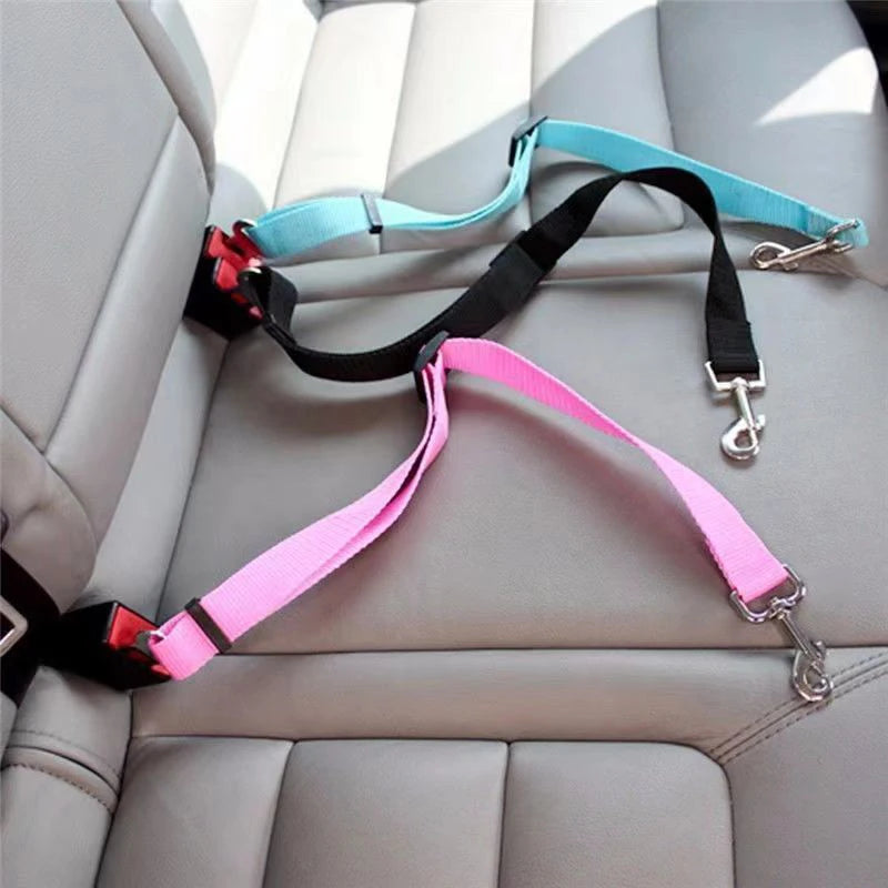 Adjustable Pet Car Seat Belt for Dogs & Cats - Travel Safety Protector