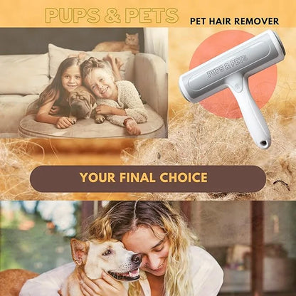 Pet Hair Remover for Couch, Furniture, Carpets, Bedding & Car Seats, Portable Cat & Dog Fur Remover