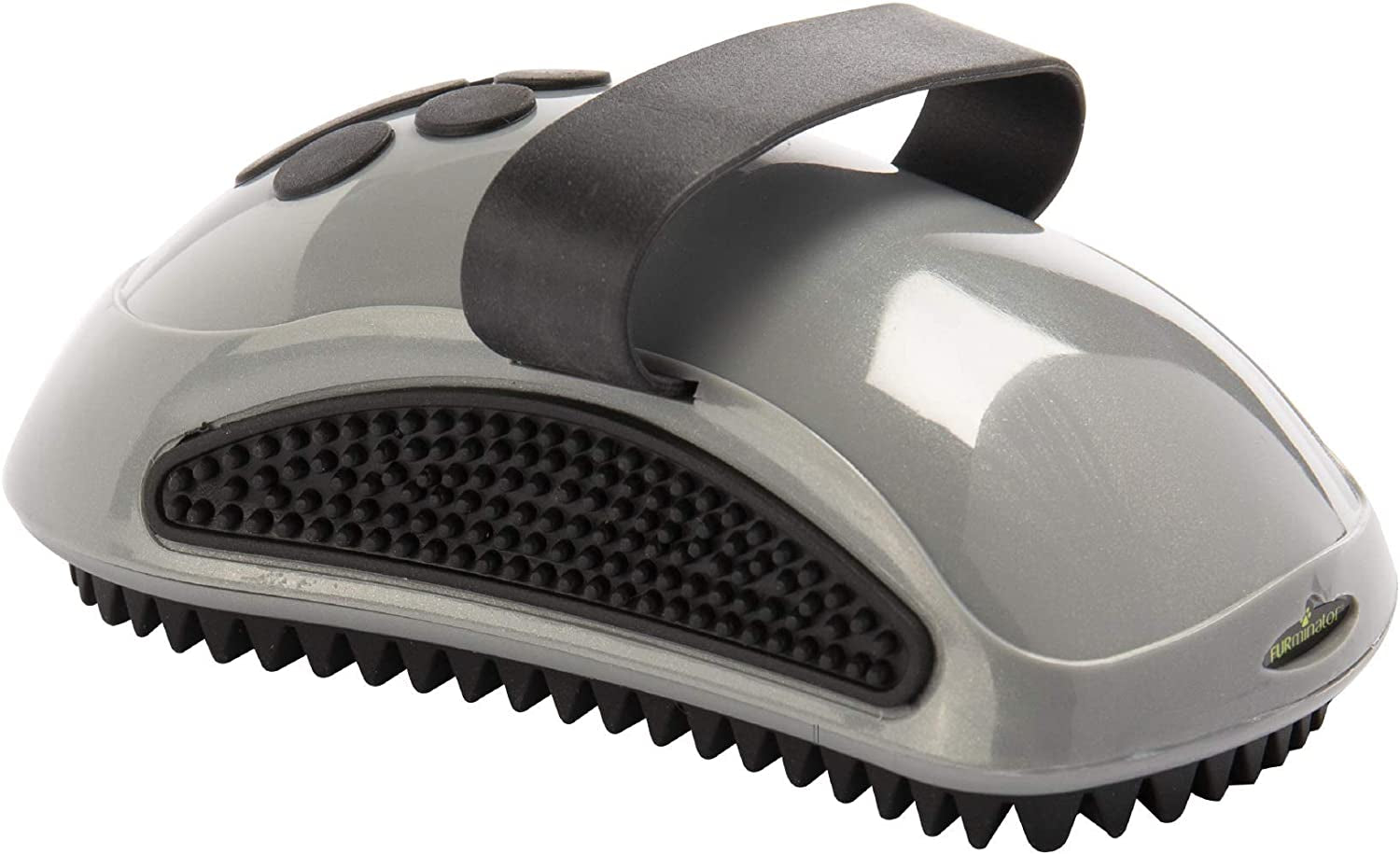 Curry Comb, Dog Comb with Rubber Teeth for Short and Medium Coats