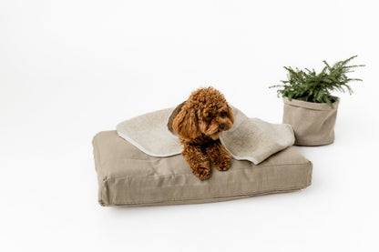 Natural Hemp Wool Dog Blanket - Personalized Pet Bed Mat Cover